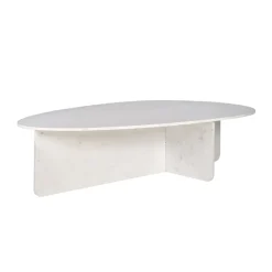 Organische salontafel wit marmer - Richmond Interiors Brandon