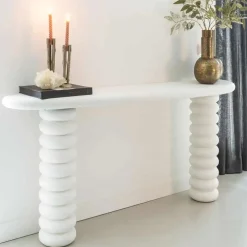 Organische sidetable wit - Richmond Interiors Bloomstone