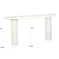 Organische sidetable wit - Richmond Interiors Bloomstone