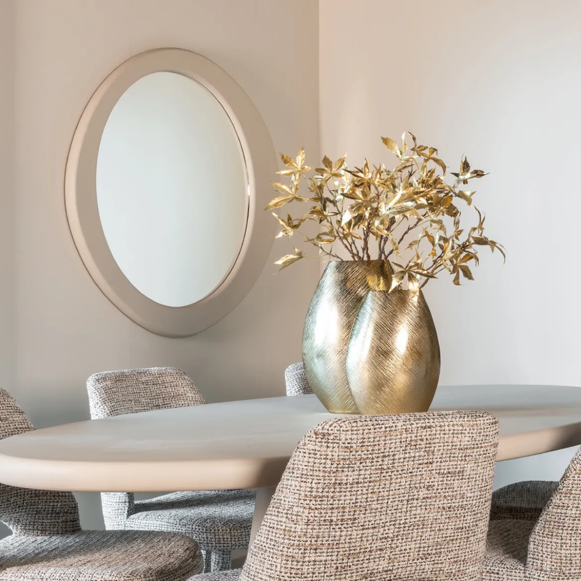 Organische spiegel beige - Richmond Interiors Clayton