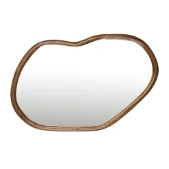 Organische spiegel hout - Dutchbone Ashley Walnut