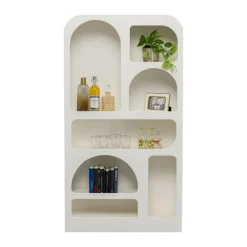 Organische vakkenkast Japandi wit - Kare Design Paco