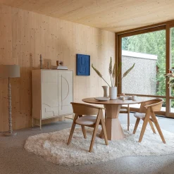 Organisch vloerkleed hoogpolig beige - Zuiver Tasty