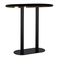 Ovale bartafel zwart marmer - Richmond Interiors Zenza