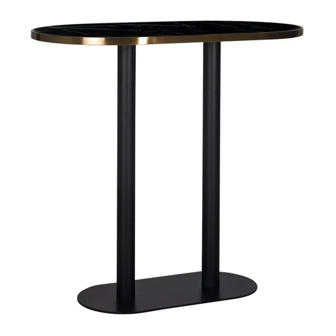 Ovale bartafel zwart marmer - Richmond Interiors Zenza
