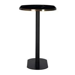 Ovale bartafel zwart marmer - Richmond Interiors Zenza