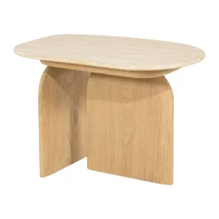 Ovale bijzettafel travertin - Eleonora Lova