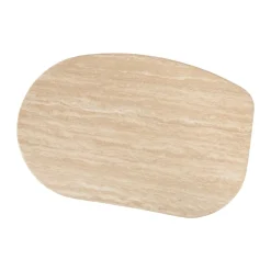 Ovale bijzettafel travertin - Eleonora Lova