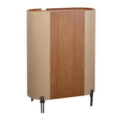 Ovale design kast beige leer - Kare Design Tango