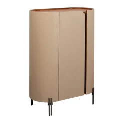 Ovale design kast beige leer - Kare Design Tango
