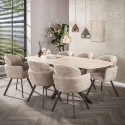 Ovale eetkamertafel in keramiek - Giani Romano