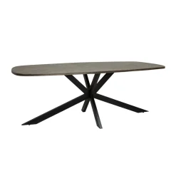 Ovale eettafel bruin mango - Tower Living Silvi