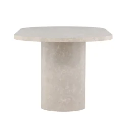Ovale eettafel met dikke beige poten - Lavis Narvik