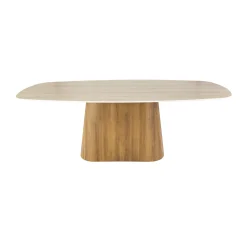 Ovale eettafel travertin 215 cm - Giani Romano