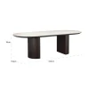Ovale eettafel travetine eiken - Richmond Interiors Ritz