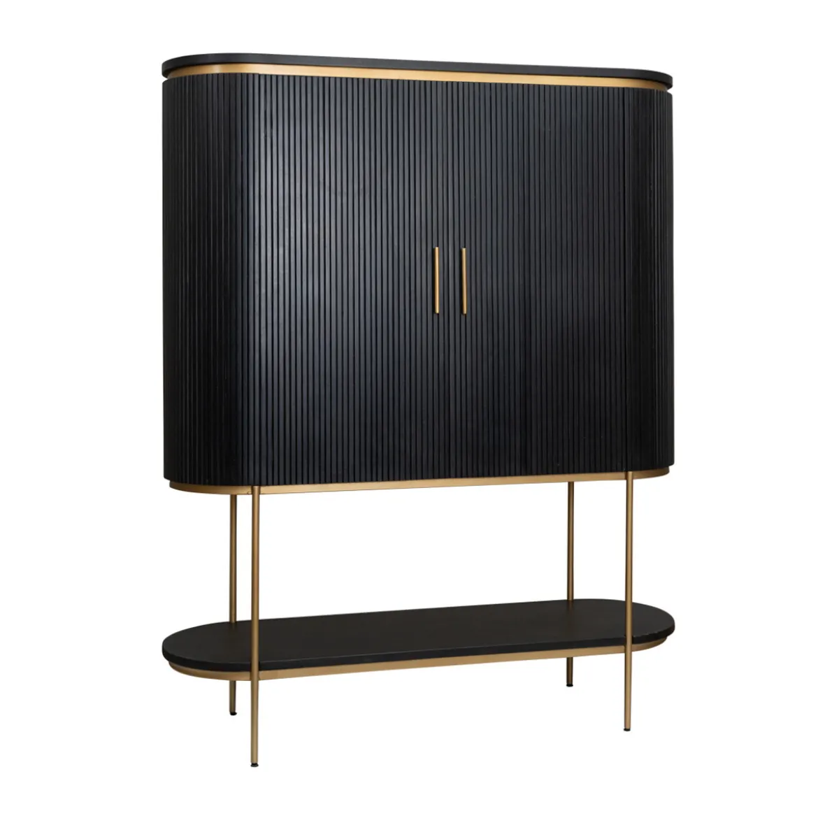 Ovale kast met messing - Tower Living Rivello