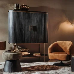Ovale kast met messing - Tower Living Rivello
