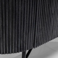 Ovale kast zwart met wit marmer - Kare Design Glenn