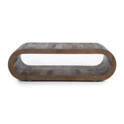 Ovale salontafel gebogen hout - By-Boo Elora