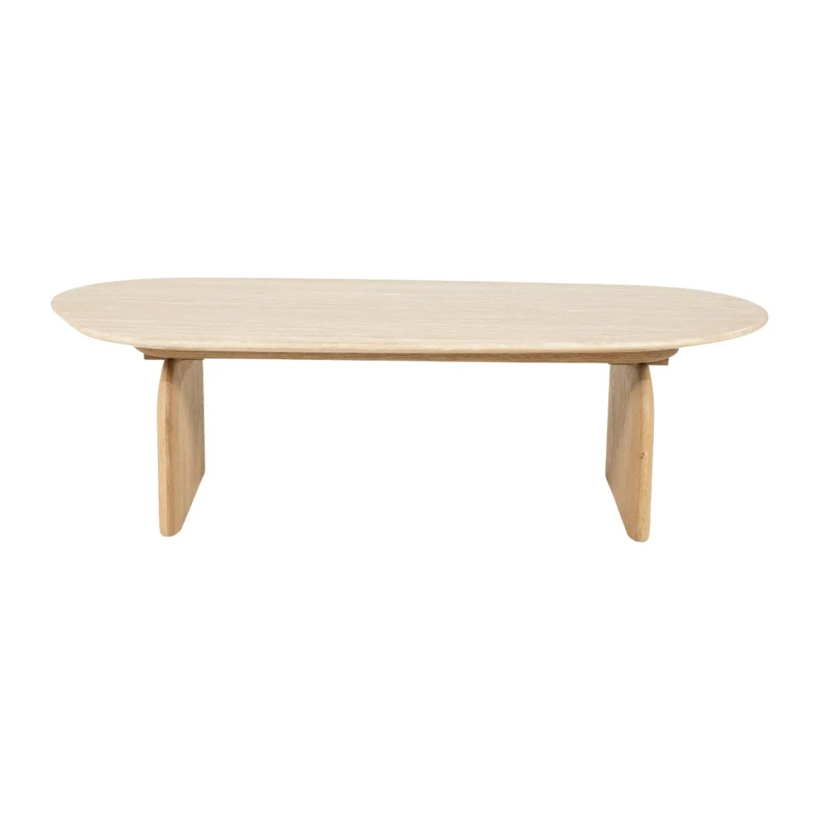 Ovale salontafel travertin - Eleonora Lova