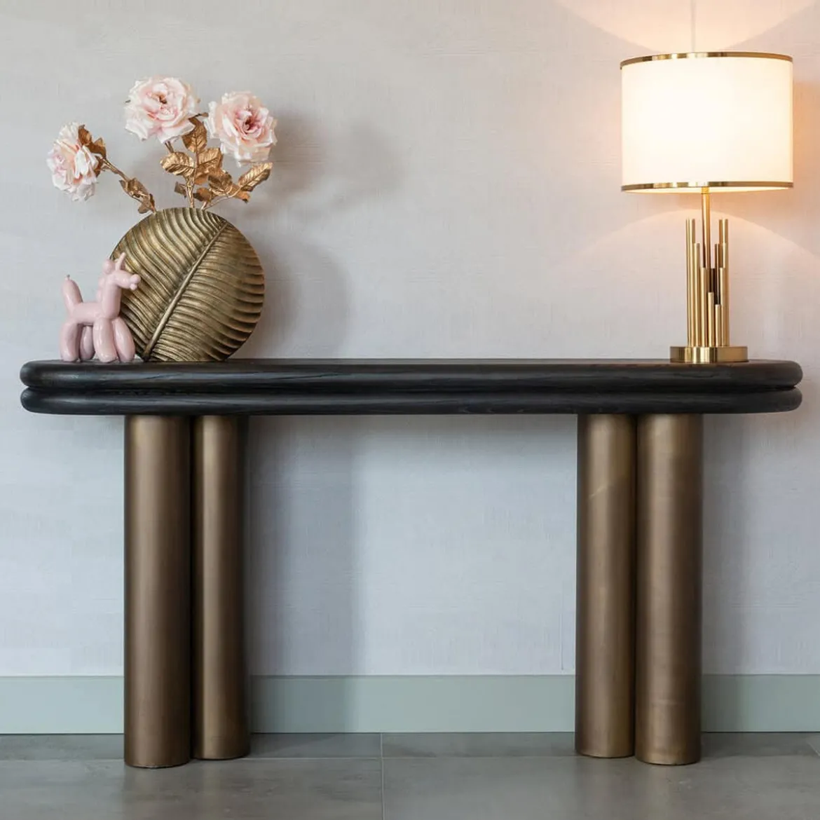 Ovale sidetable messing - Richmond Interiors Macaron