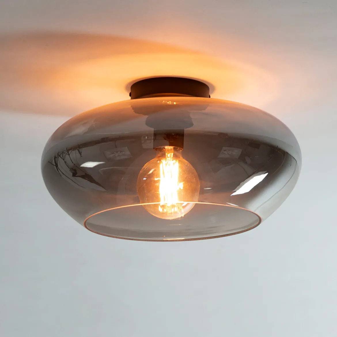 Plafondlamp gekleurd glas - Santa Elevate