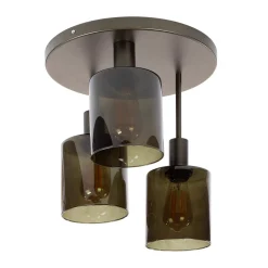 Plafondlamp 3-lichts bruin - Santa Sepiora