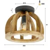 Plafondlamp van mangohout - Santa Fira