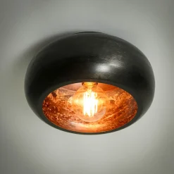Plafondlamp zwart metaal - Santa Sky