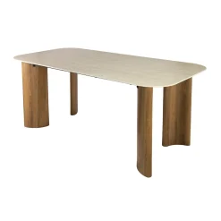 Rechthoekige eettafel met ronde hoeken - Giani Romano