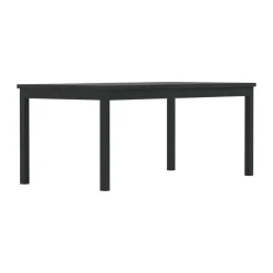 Rechthoekige eettafel zwart teak - Lavis Kenya
