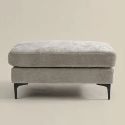 Rechthoekige hocker stof - Bodio Milton
