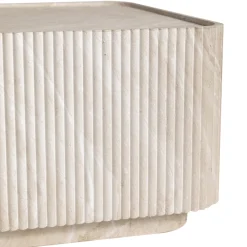 Rechthoekige salontafel beige steen - Bodio Mia