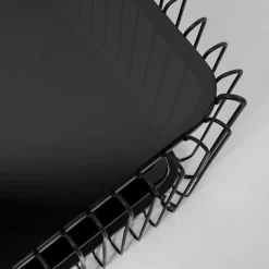 Rechthoekige salontafel met glasplaat - Kare Design Wire Double
