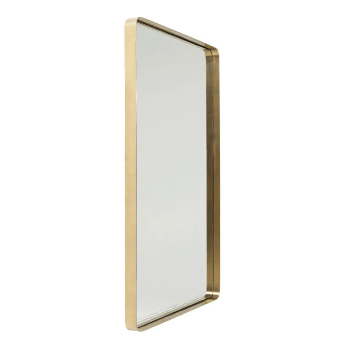 Rechthoekige spiegel messing 120 cm - Kare Design Curve