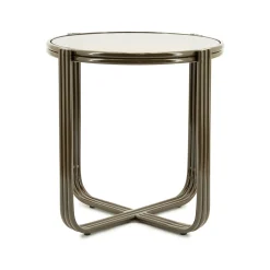 Retro bijzettafel glas - By-Boo Groovy