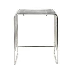 Retro bijzettafel zilver - By-Boo WireWorks