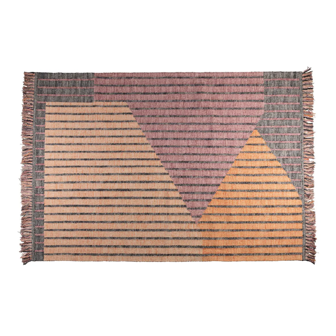 Retro design vloerkleed - Dutchbone Hampton