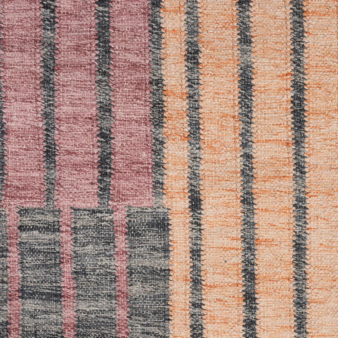 Retro design vloerkleed - Dutchbone Hampton