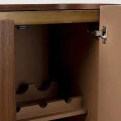 Retro drankkast walnoot en messing - Kare Design Giorgio