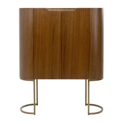 Retro drankkast walnoot en messing - Kare Design Giorgio