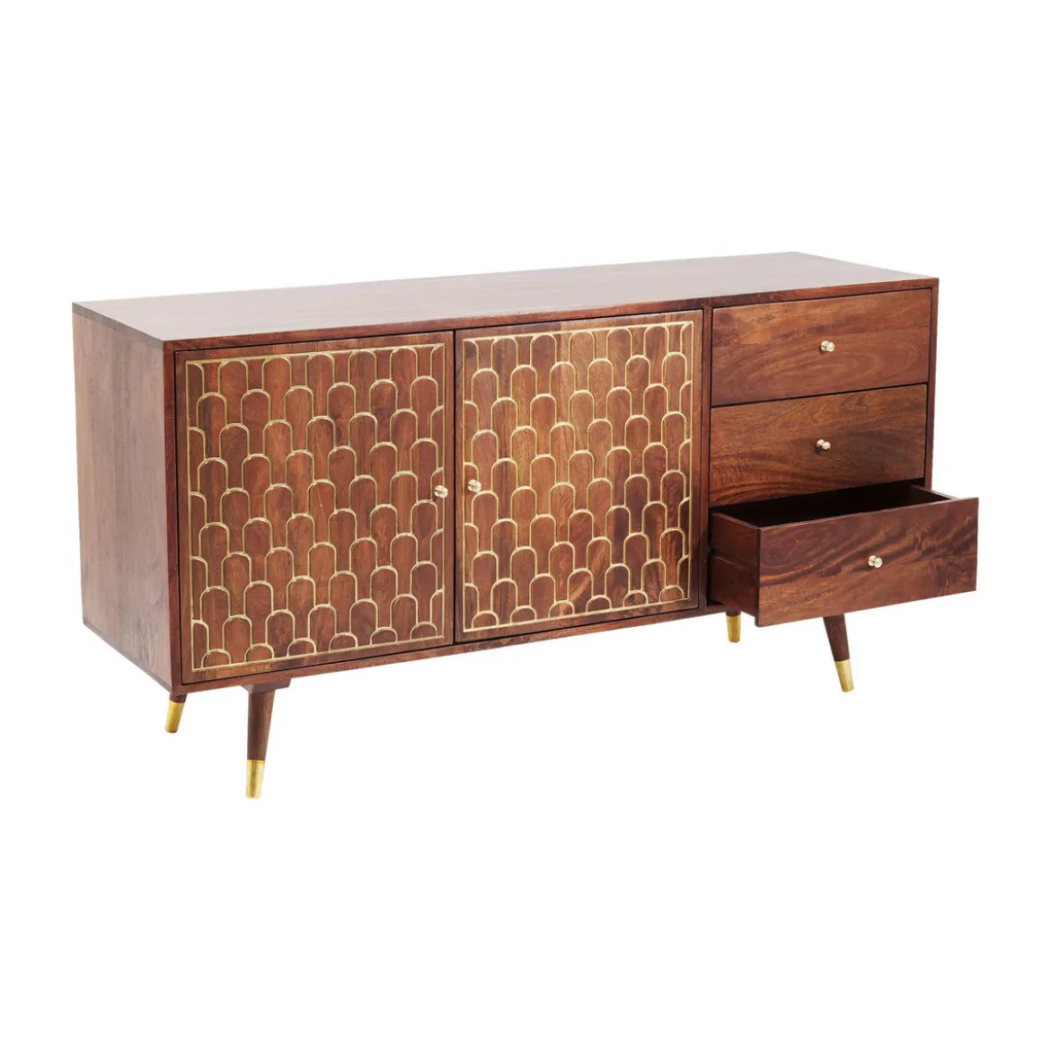 Retro dressoir mangohout goud - Kare Design Muskat