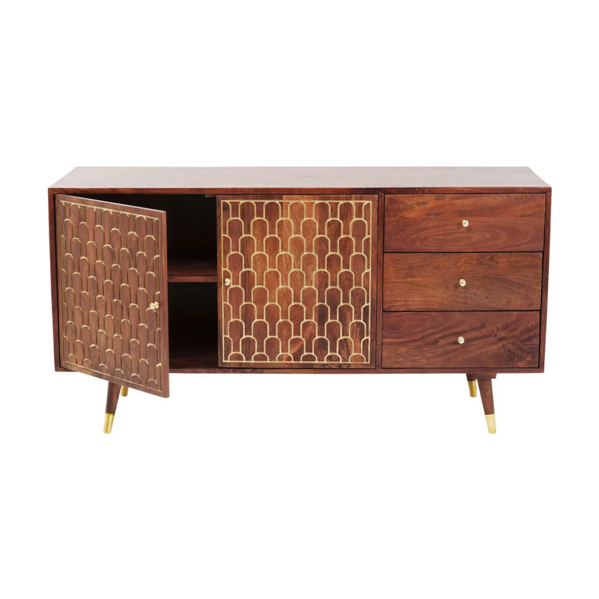 Retro dressoir mangohout goud - Kare Design Muskat
