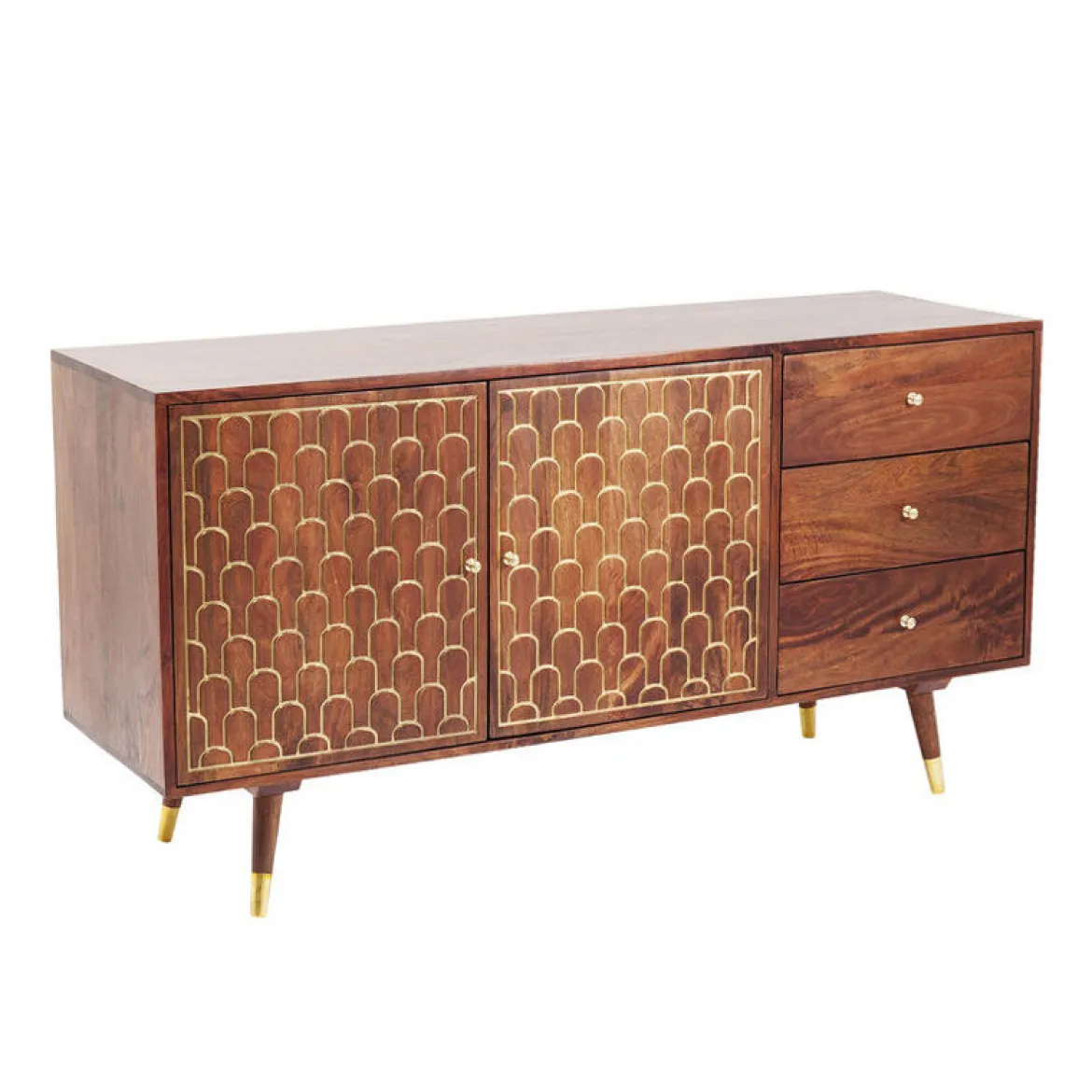 Retro dressoir mangohout goud - Kare Design Muskat