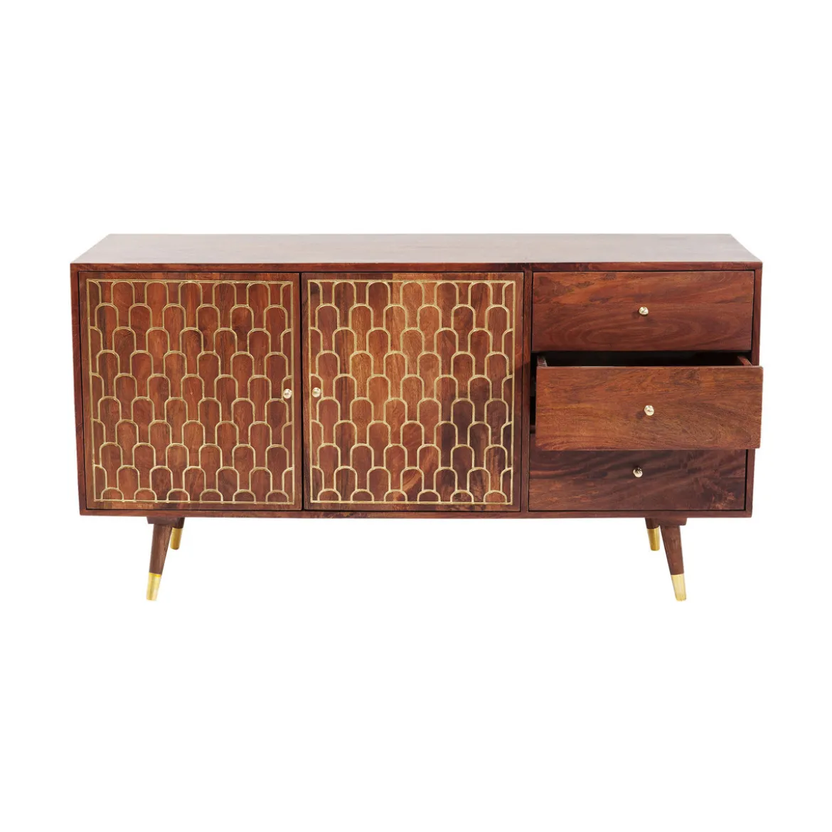 Retro dressoir mangohout goud - Kare Design Muskat