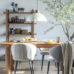 Retro eettafel van acaciahout - Eleonora Julian