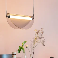 Retro hanglamp gebogen glas - Zuiver Rani