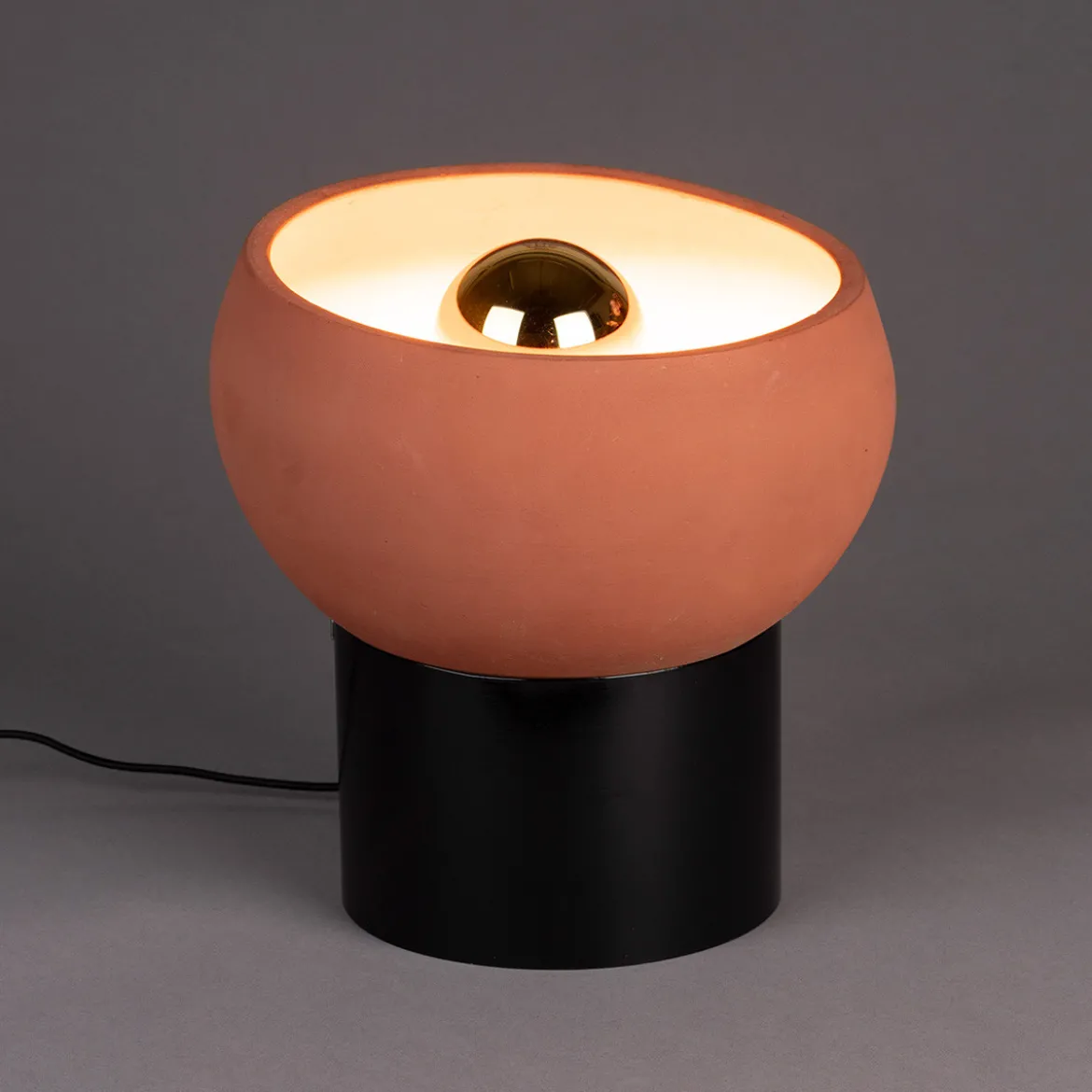 Retro tafellamp terracotta - Dutchbone Zahra