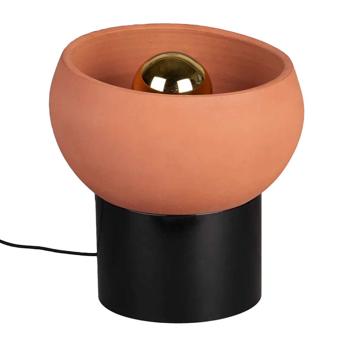 Retro tafellamp terracotta - Dutchbone Zahra