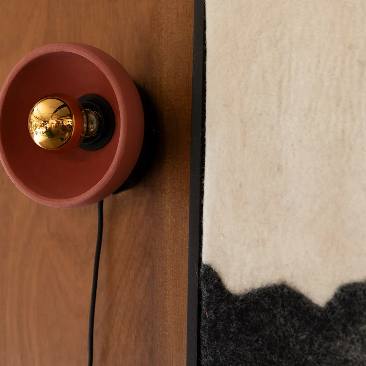 Retro wandlamp terracotta - Dutchbone Zahra